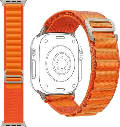 JPRO Orange Strap for Apple Watch Nylon Made Breathable Material with G Hook Smart Watch Strap