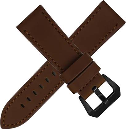 Rayyn [POLLO] Thick Strap Design, Leather Watch Strap 22 mm Genuine Leather Watch Strap