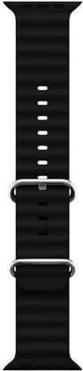 CHG Alpine Loop Band for Watch Strap 49mm 45mm 44mm 42mm, With iWatch Band [Black] 42 mm Silicone Watch Strap