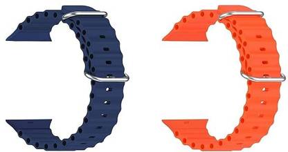Gadgetzilla 2 Pack Sport Band Compatible with Watch Ultra Band 49mm 45mm 44mm 42mm for Men Women, Adjustable Waterproof Soft Silicone Strap for iWatch Series Ultra/SE/8/7/6/5/4/3/2/1 Smart Watch Strap