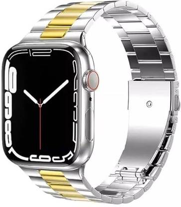 Wriststory Premium Stainless Steel Metal Strap for Smartwatch – Link Bracelet Band with Adjustable Clasp – Compatible with Apple Watch Series 7 to 10, Ultra Series 1 & 2, and All SE Models – Durable, Stylish, and Comfortable Smart Watch Strap