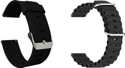 ACM Pack of 2 Watch Strap Silicone for |Maxima Max Pro Enigma Plus Smartwatch Belt 3501304 mm Silicone Watch Strap