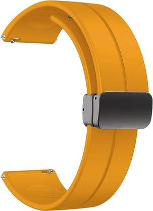LORENZ MS-YLW 22 mm Silicone Watch Strap