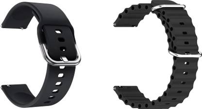 ACM Pack of 2 Watch Strap Silicone for |Pebble Bravo Smartwatch Belt 3632330 mm Silicone Watch Strap