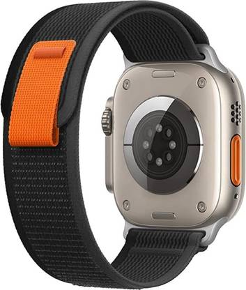 CHG Trail Loop - Nylon Band Compatible with Apple Watch Band 49mm 45mm 44mm 42mm 42 mm Silicone Watch Strap