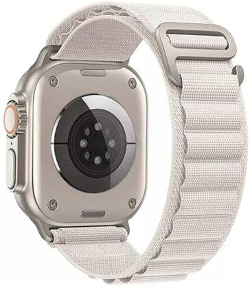 CROWNSWOOD White01 44 mm Fabric Watch Strap