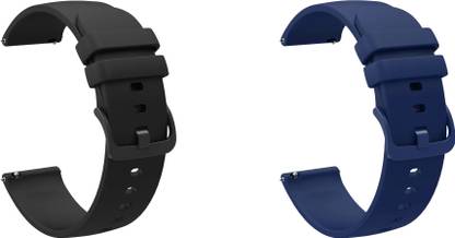 ACM Pack of 2 Watch Strap Silicone Color Hook for Fastrack Reflex Charge Smartwatch 3194273 mm Silicone Watch Strap