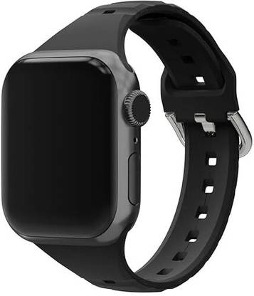 Wriststory Silicone Strap with Adjustable Buckle | Compatible with Apple Watch Series 7/8/9/10/ Ultra | 45mm/44mm/42mm/41mm/49mm/48 mm Smart Watch Strap