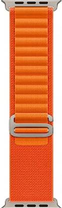 CHG Orange G-Hook Nylon Alpine Bands Compatible With Apple iWatch Straps For Men 42 mm Silicone Watch Strap
