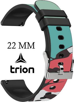 Trion Printed with Trible Concept Light Weight Silicon Straps For Watch - Code -8 22 mm Silicone Watch Strap