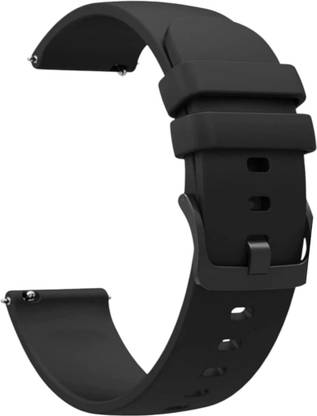 Fenix Time Concept Black Buckle Silicon 22 MM Smart Watch Strap Compatible for 22 MM smartwatch 22 mm Silicone Watch Strap