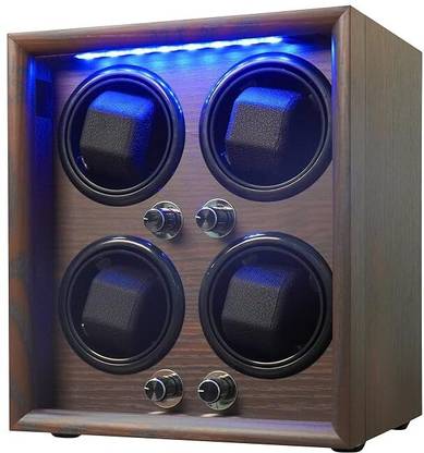 Medetai Wooden Dark Bark {P04} Automatic watch winder 1950 Watch Winder