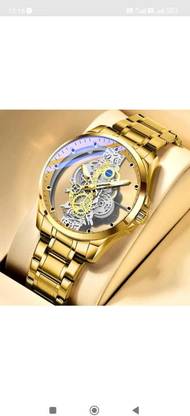 elivor Round hollow skeleton analog 2 Watch Winder