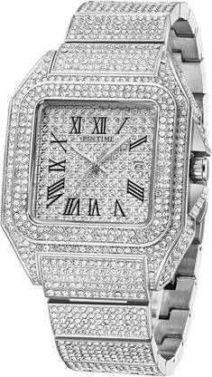 elivor Square Diamond Analog 2 Watch Winder