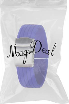 Lyla Blue Rubber Watch Strap Band Deployment Buckle Waterproof 22mm 5 mm PVC Watch Strap