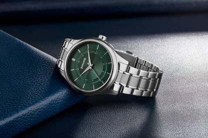 SONATA Sonata 2.0 Quartz Green Dial Silver Stainless Steel Strap Watch Analog Watch  - For Men