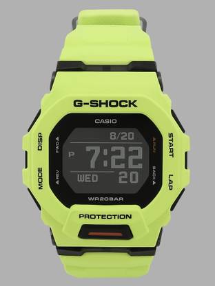 CASIO GBD-200-9DR G-Shock Dial Lime Green Resin Strap Digital Watch  - For Men