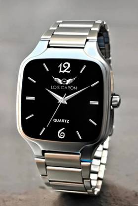 LOIS CARON LCS-4297 Elegant Silver Square Analog Quartz For Men/Boys Wrist watch Analog Watch  - For Men