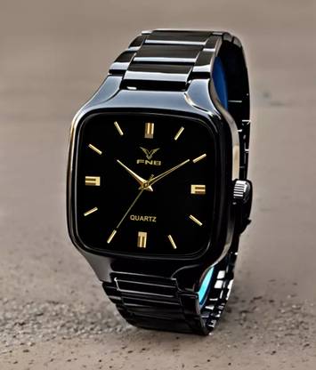 FNB RD-9101 Elegant Series Square Analog Quartz For Men/Boys Analog Watch  - For Men