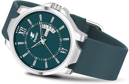 Espoir Olive Day and Date Smart Watch Strap Day And Date Functioning High Quality Analog Watch  - For Men