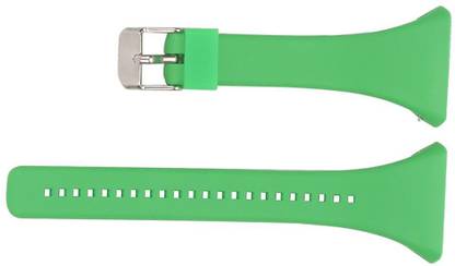 Lyla Silicone Watch Wrist Band Replacement Strap for Polar FT4 FT7 FT Watch Green 5 mm PVC Watch Strap
