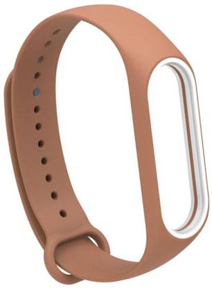 Lyla Silicone Wrist Straps Smart Band Accessories for Xiaomi MI Band 3 4 Coffee 5 mm PVC Watch Strap