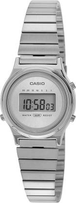 CASIO LA700WE-7ADF Vintage Silver Dial Silver Stainless Steel Band Digital Watch  - For Men & Women