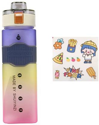 Onprix Plastic Water Bottle With Straw Large Capacity Heat Resistant Leak-proof Bottle 720 ml Water Bottle