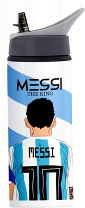 Printwala Messi Printed Sipper Bottle – Ideal for Sports & Daily Hydration(GN49) 600 ml Water Bottle