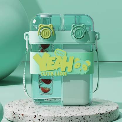 Rafi Traders Pvt Ltd Cute Cartoon Water Bottle with Straw � BPA Free 760ml 760 ml
