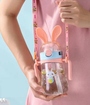 Greenfinch cartoon water bottle tritan BPA Free Straw Water Bottle 450 ml Water Bottle