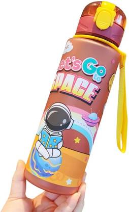 MINNIKOO Lets Go Space Flask Leak-Proof Bottle | Hot & Cold | Wide | Easy-To-Open 500 ml Water Bottle