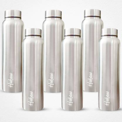 Hubow Prime Stainless Steel Fridge Water Bottle | Wide Mouth Easy to Open | Leak Proof 1000 ml Water Bottles