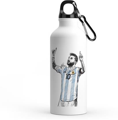 RON BRANDO Messi Printed Stylish Aluminium Sipper Water botter 600 ml Water Bottle