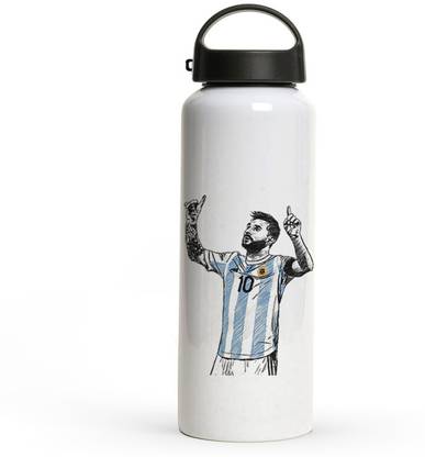 RON BRANDO Lionel Messi Printed Aluminiun Sipper water bottle Stylish Design-313 750 ml Water Bottle