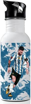 RON BRANDO Messi Printed aluminium sipper water bottle-Stylish Design-340 750 ml Water Bottle