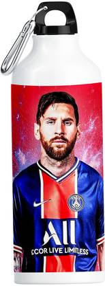 PrintingZone Messi Sipper Water Bottle For boys & Gilr Birthday (NS-178) 600 ml Water Bottle