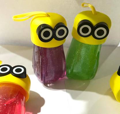 DEEGLO Water Bottle New Minion Kids Slime Set of 2 Random Colours 100 ml
