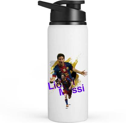 RON BRANDO Lionel Messi Print Printed Stylish Sublimation Sipper Water Bottle[MNo-D]-AK-12 600 ml Water Bottle