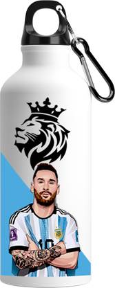 RON BRANDO Messi Print Printed Sports Stylish Aluminium Sublimation Sipper Water Bottle 750 ml Water Bottle