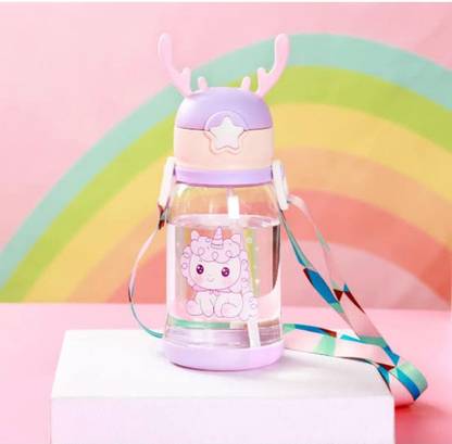 AK10ZONE Cute Water Bottle with Sipper V PC MULTI COLOR