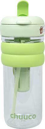 KYLO Frosted Clear Water Bottle with Time-Stamped Goals 800 ml Water Bottle