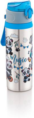 Virtue OCEAN STAINLESS STEEL BOTTLE WITH PUSH BUTTON (SINGLE WALL) 600 ml Water Bottle