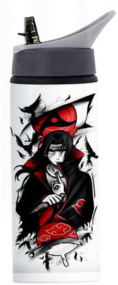 Printwala Naruto Sipper Itachi Kakashi Sipper Water Bottle For Bithday Boys (GS-250) 600 ml Water Bottle