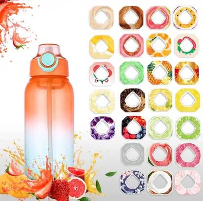 radhey preet Fragrance Flavor Bottle With 2 Random Flavor of Pods | Multicolor Bottle | RP978 1000 ml Water Bottle