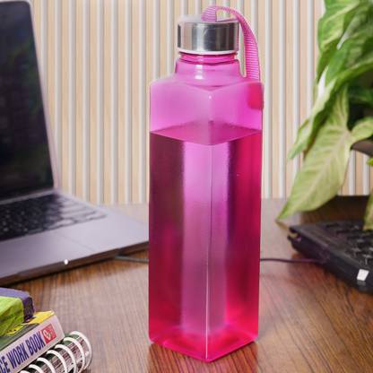 Lekar Plastic Square Durable Plastic Water Bottle Fridge Home School 1100 ml Water Bottle
