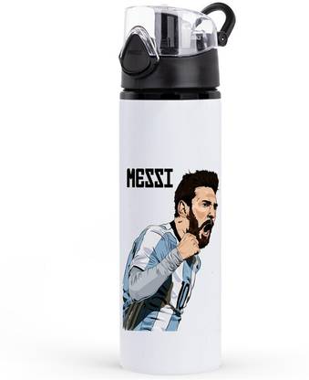 RON BRANDO Messi Printed Stylish Aluminimu Sipper Water Bottle 750 ml Water Bottle