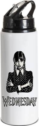 Trendblend Wednesday Printed Sipper Water Bottle Model-19 750 ml Water Bottle