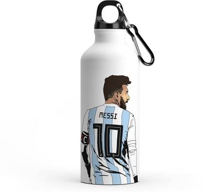 RON BRANDO Messi Printed Stylish Aluminium Sipper Water botter 600 ml Water Bottle