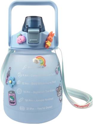 RANGATE Water Bottles Modern Water Jug with Shoulder Strap and Stickers 1500 ml Sipper